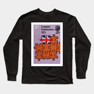 1973 British Postage Stamp - Joining the EEC Long Sleeve T-Shirt